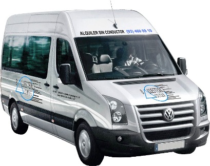 Alquiler VOLSWAGEN CRAFTER FURGON 6 PAX A/A en Barcelona