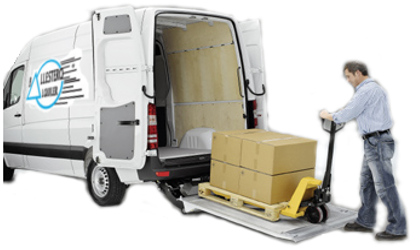 Alquiler  IVECO 35S13 FURGON CON PLATAFORMA en Barcelona
